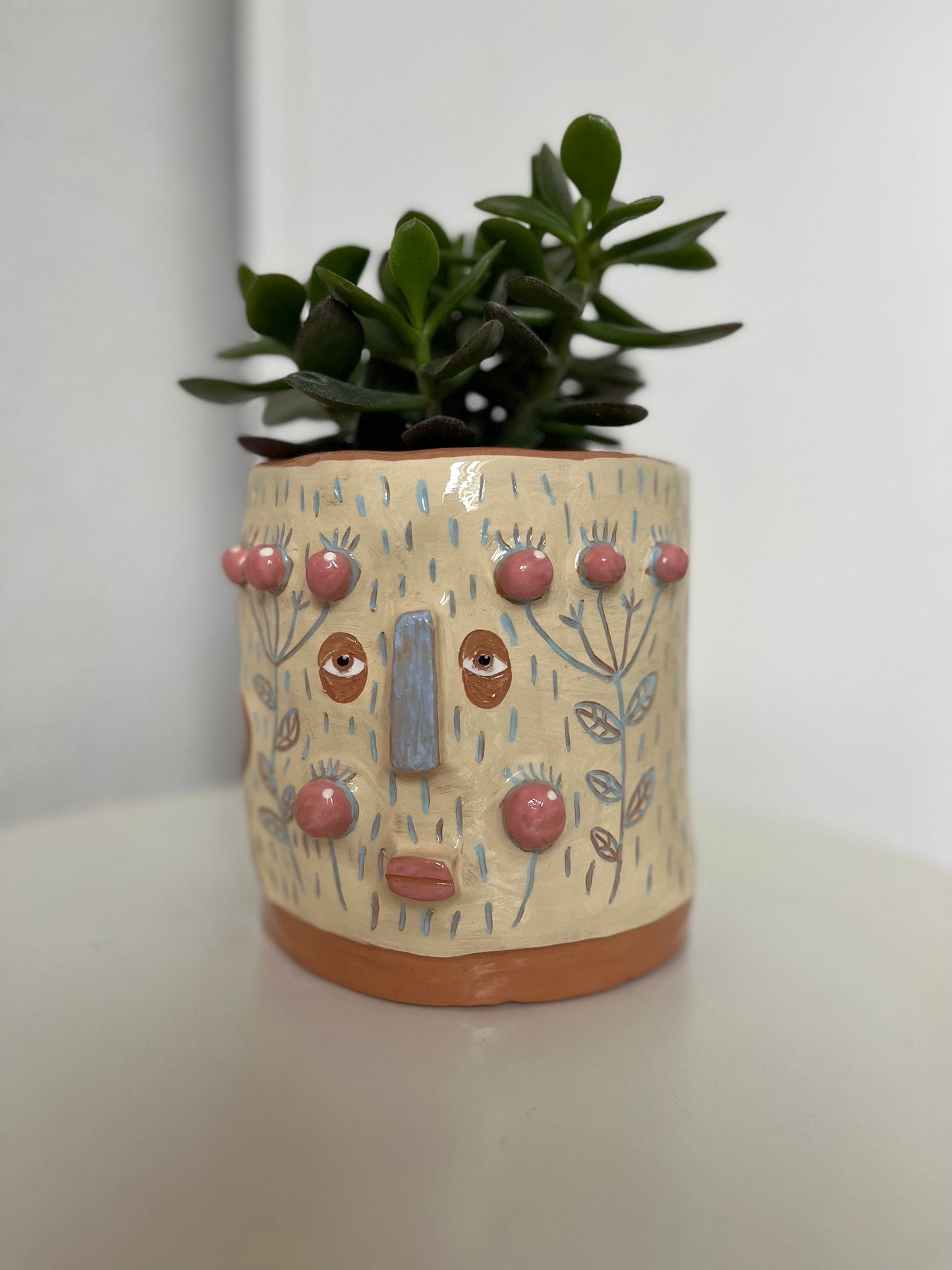 Quirky Maximalist Plant Pot / Indoor Planter / Gift For Her / Whimsical Planter / Plant Mom Gift / Handmade Ceramic Plant Pot