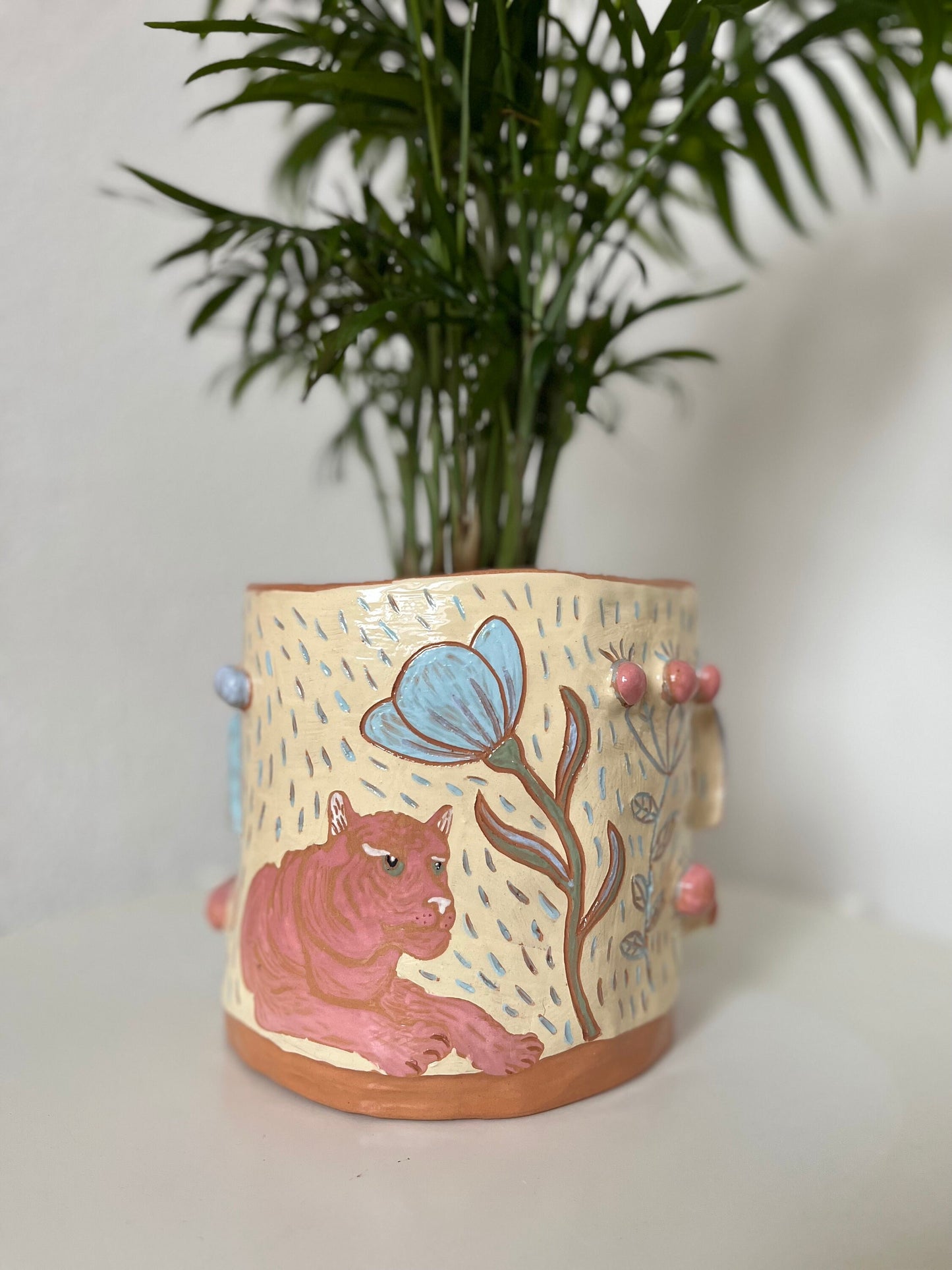 Quirky Maximalist Plant Pot / Indoor Planter / Gift For Her / Whimsical Planter / Plant Mom Gift / Handmade Ceramic Plant Pot